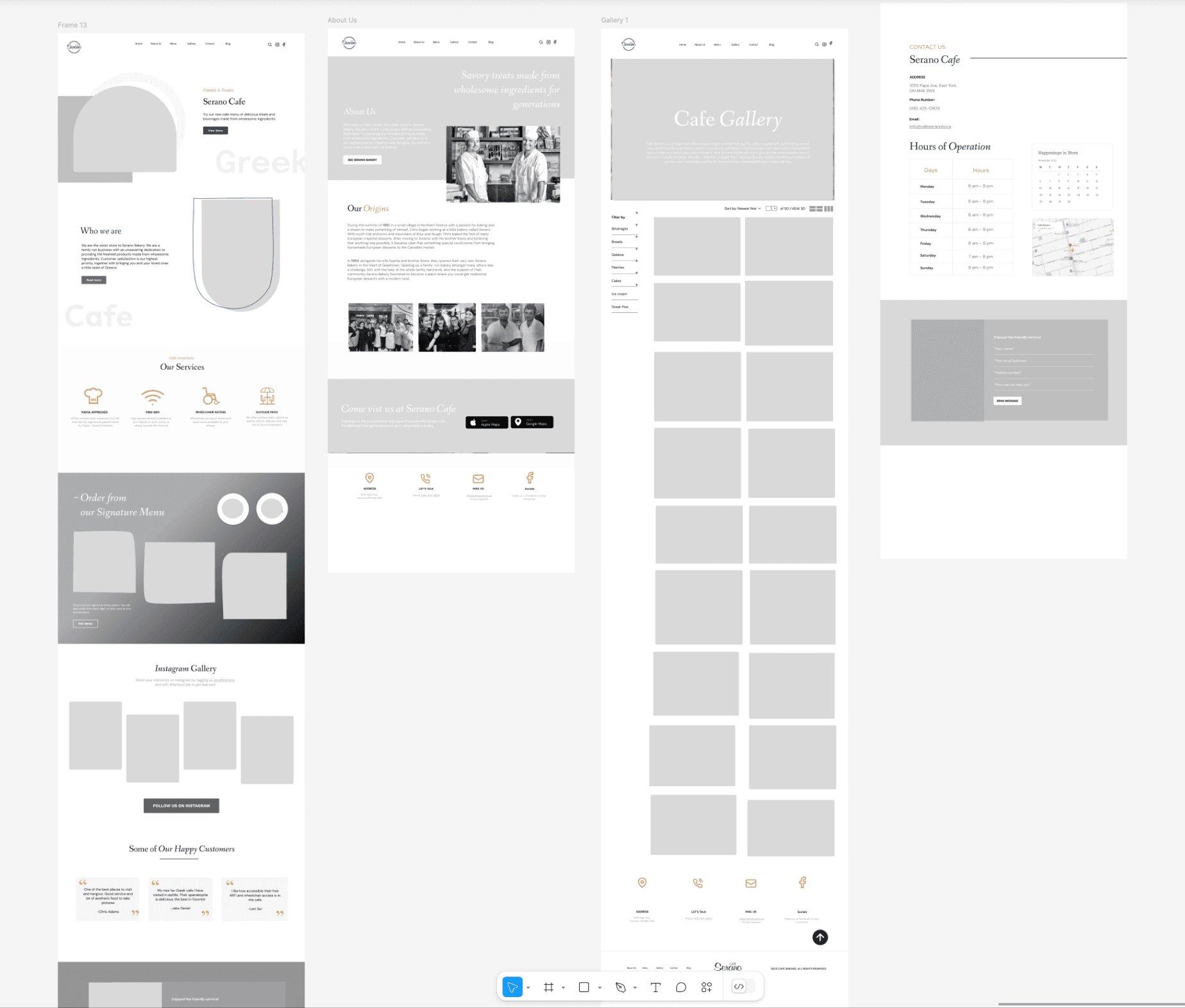 Low-Fidelity Wireframes