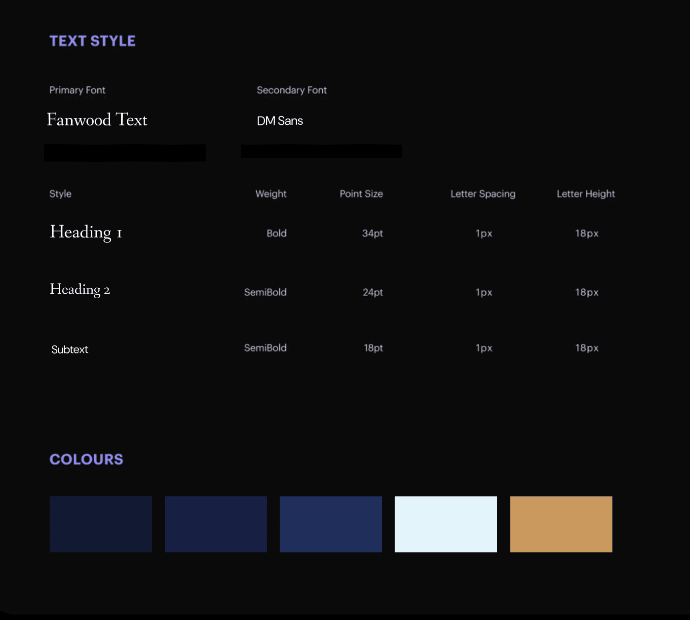 Typography and Color System