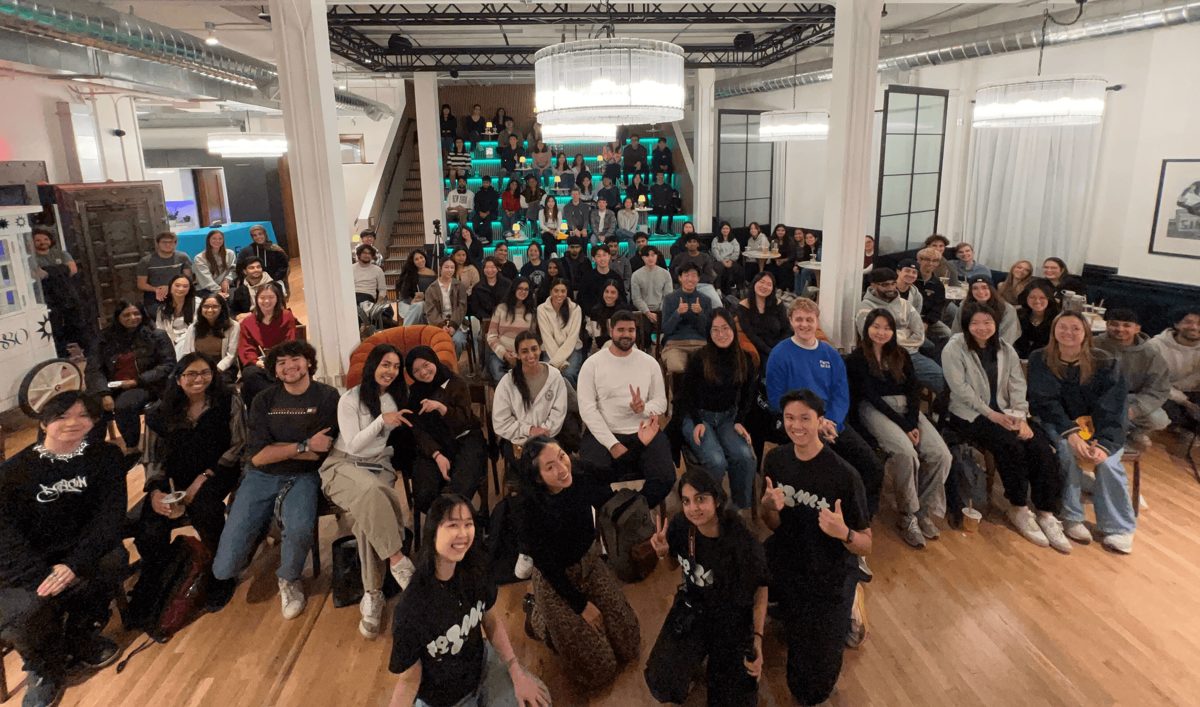 Group photograph from a Figma community event