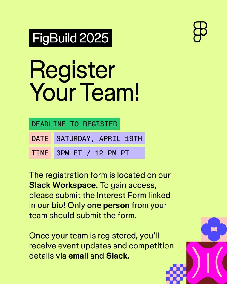 Register your team by Saturday April 19, 3pm ET